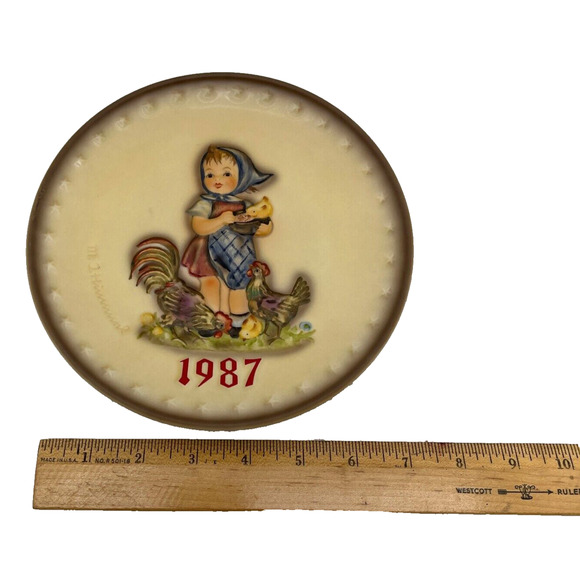 Vintage 1987 Goebel M.J. Hummel 17th Annual Plate Collectors Memorabilia Hum 283 - Picture 7 of 14
